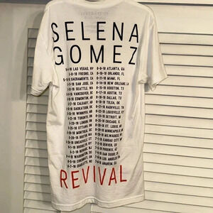 2016 Selena Gomez Revival Tour concert merch unisex 100% cotton tshirt size XS